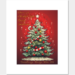 Merry Christmas and Happy New Year Posters and Art